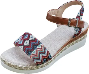 Womens Wedge Sandals Wedge Sandals for Women Casual Arch Support Summer Sandal Comfortable Beach Soft