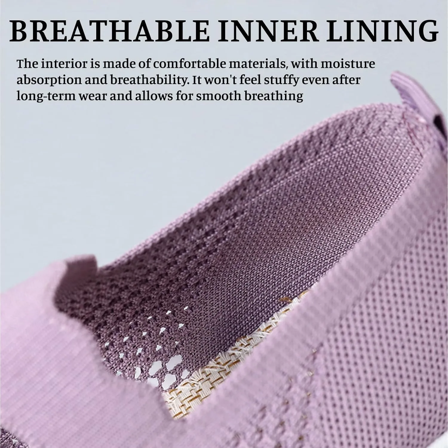Women's Woven Orthopedic Breathable Soft Shoes Comfortable Breathable Knitted Diabetic Soft Sole Walking Sneakers Slip On Gym Shoes for Women Indoor Outdoor