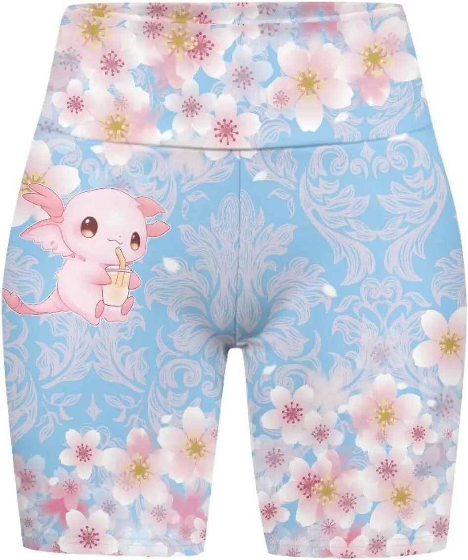Xhuibop Biker Shorts Women High Waist Yoga Shorts Seamless Workout Shorts Tummy Control Running Shorts Spandex Shorts Womens