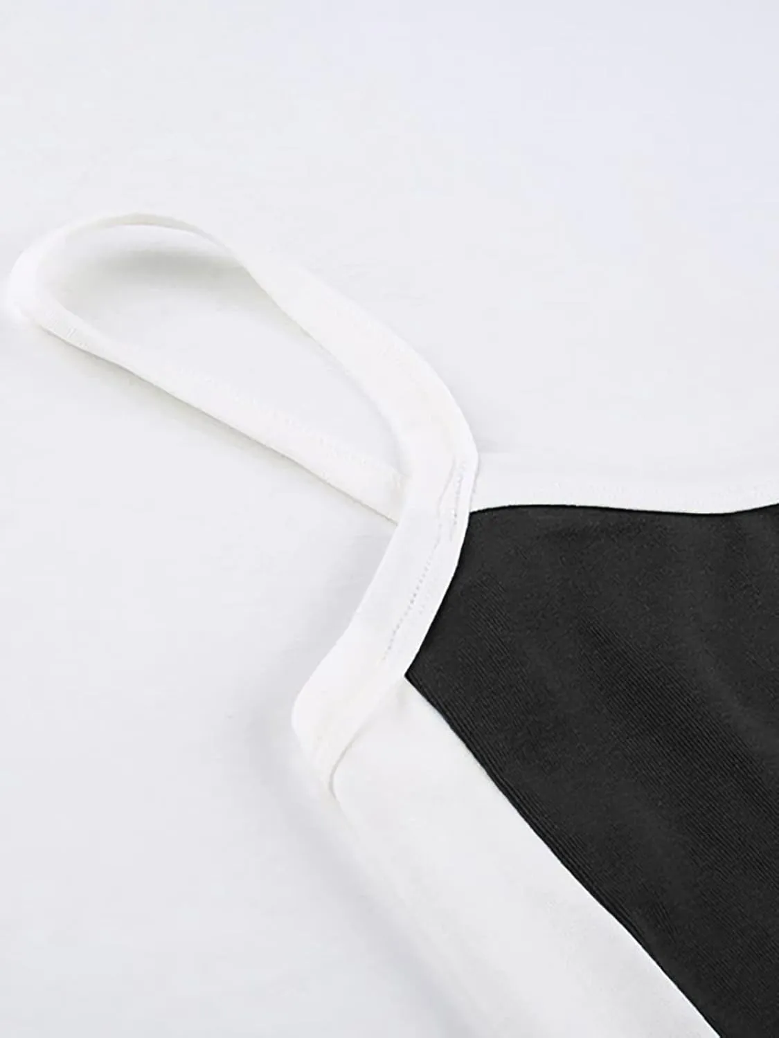 Xineicy Y2K Crop Tops for Women Contrast Trim Vintage Tank Tops Sleeveless Crew Neck Slimming Cute Cami Tops