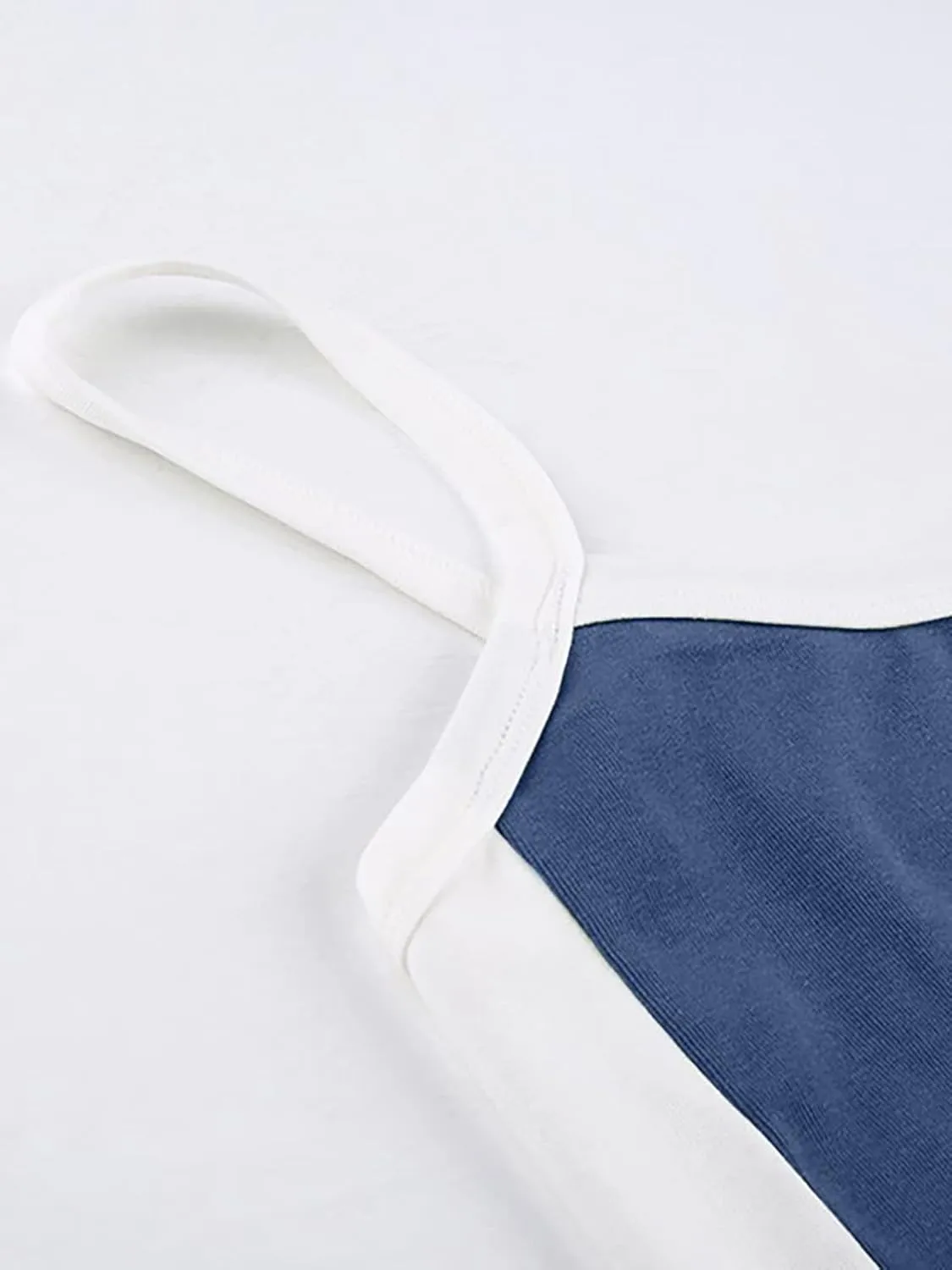 Xineicy Y2K Crop Tops for Women Contrast Trim Vintage Tank Tops Sleeveless Crew Neck Slimming Cute Cami Tops