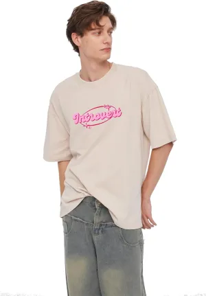 Y2K Oversized Graphic Tees for Women - Introvert Acid Washed Vintage Unisex Tee Short Sleeve Streetwear Tops