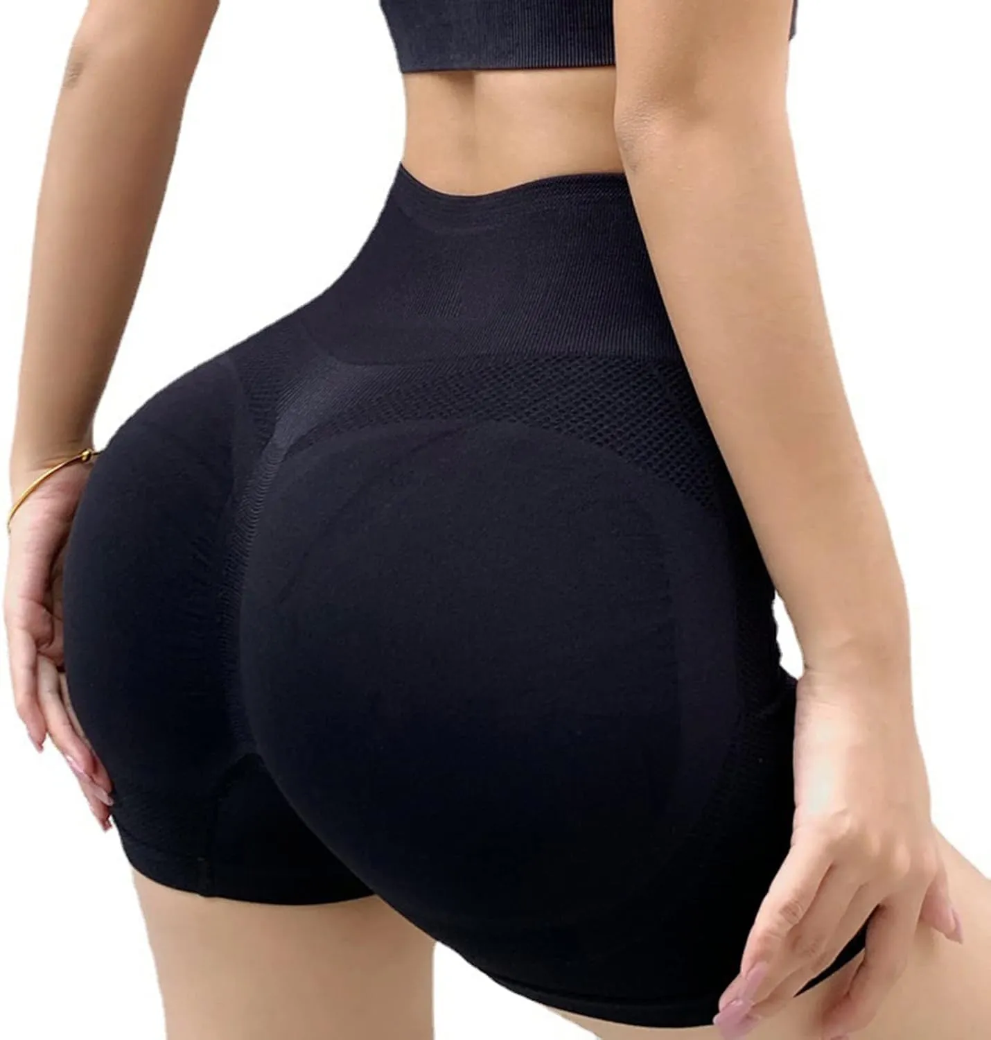 Yanzhenglip Women Shorts Workout Shorts Seamless High Waisted Gym Yoga Shorts Short Shorts