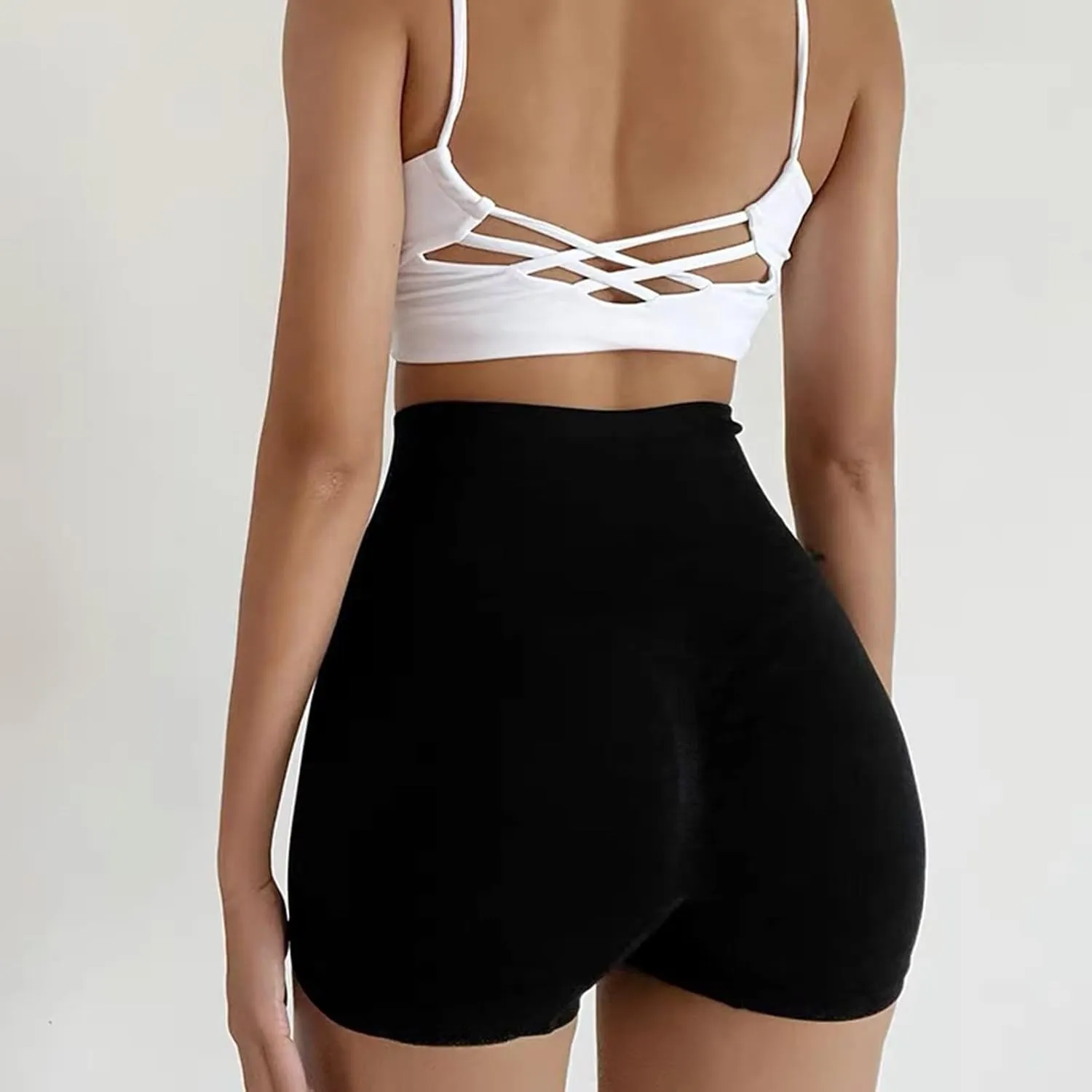 Yanzhenglip Women Shorts Workout Shorts Seamless High Waisted Gym Yoga Shorts Short Shorts