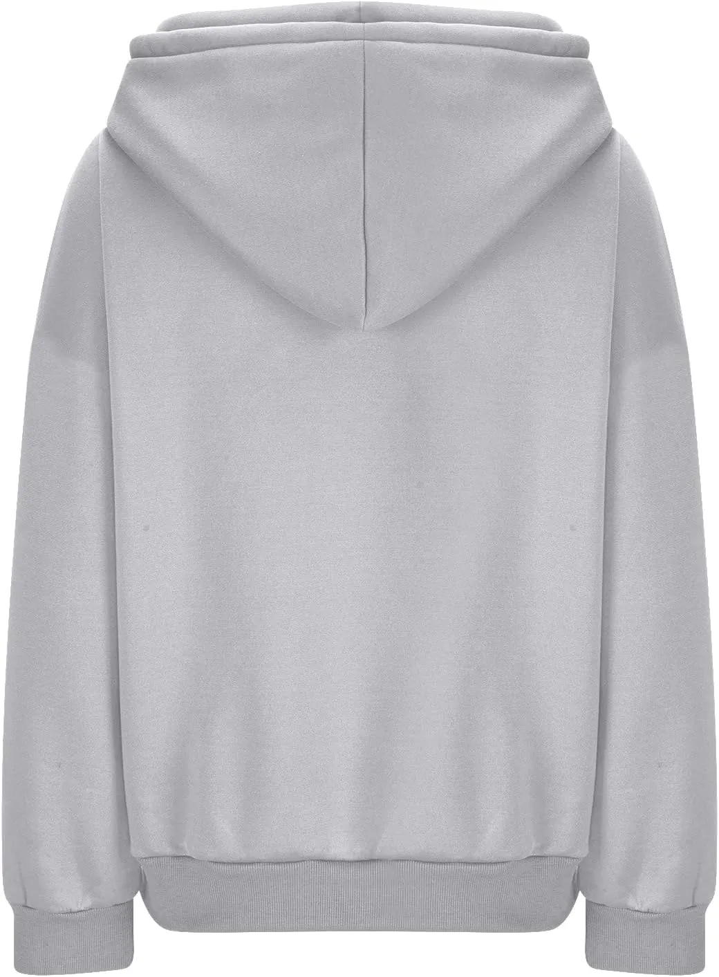 yardsong Hoodies for Women 2024 Fashion Cowl Neck Long Sleeve Sweatshirts Teen Girls Casual Pullover with Zipper Pockets
