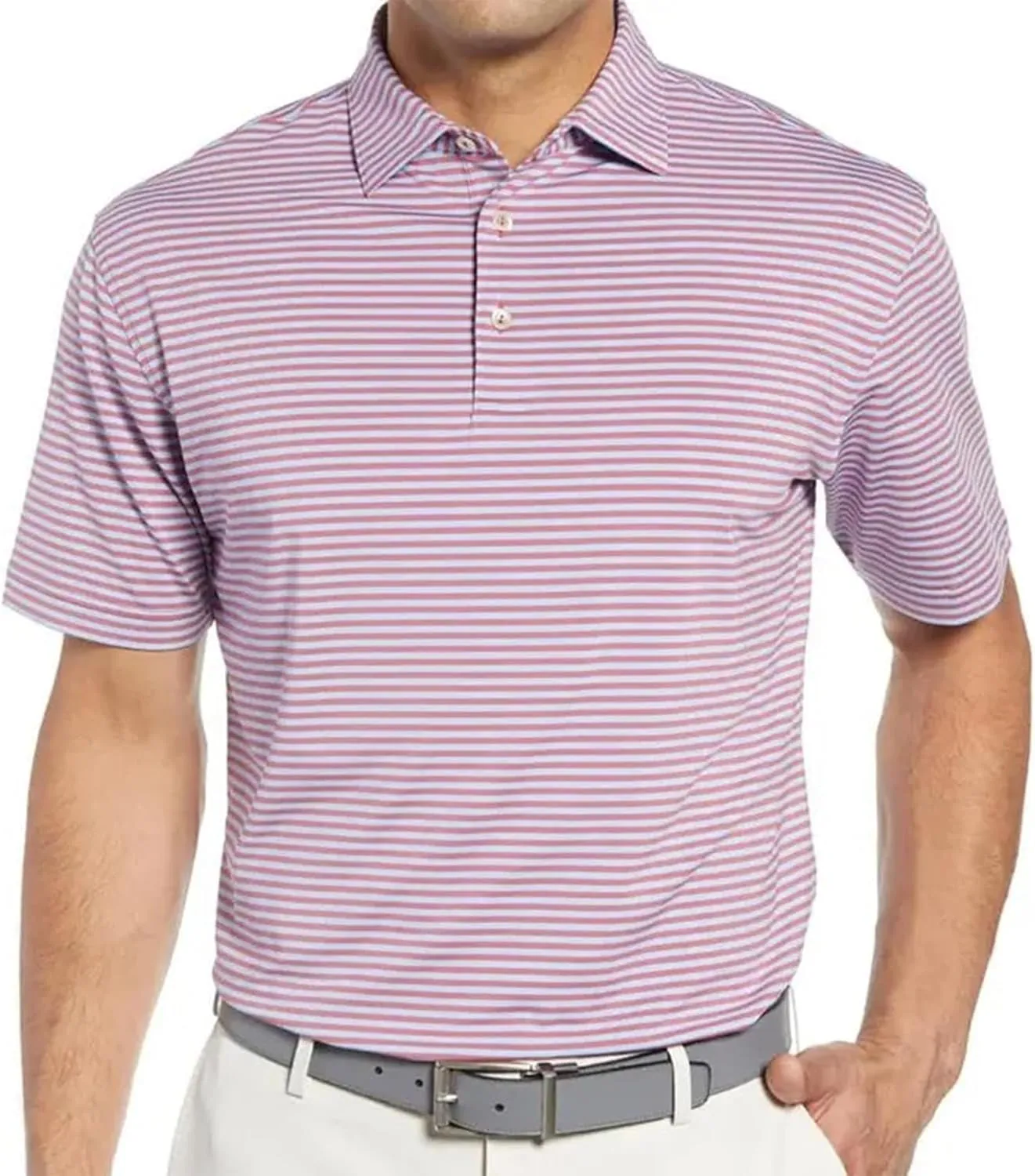 Ymosrh Men's Golf Shirts Polo Shirts Short Sleeve Slim Fit Shirts Casual T Work Polos Shirts Short, M-3XL