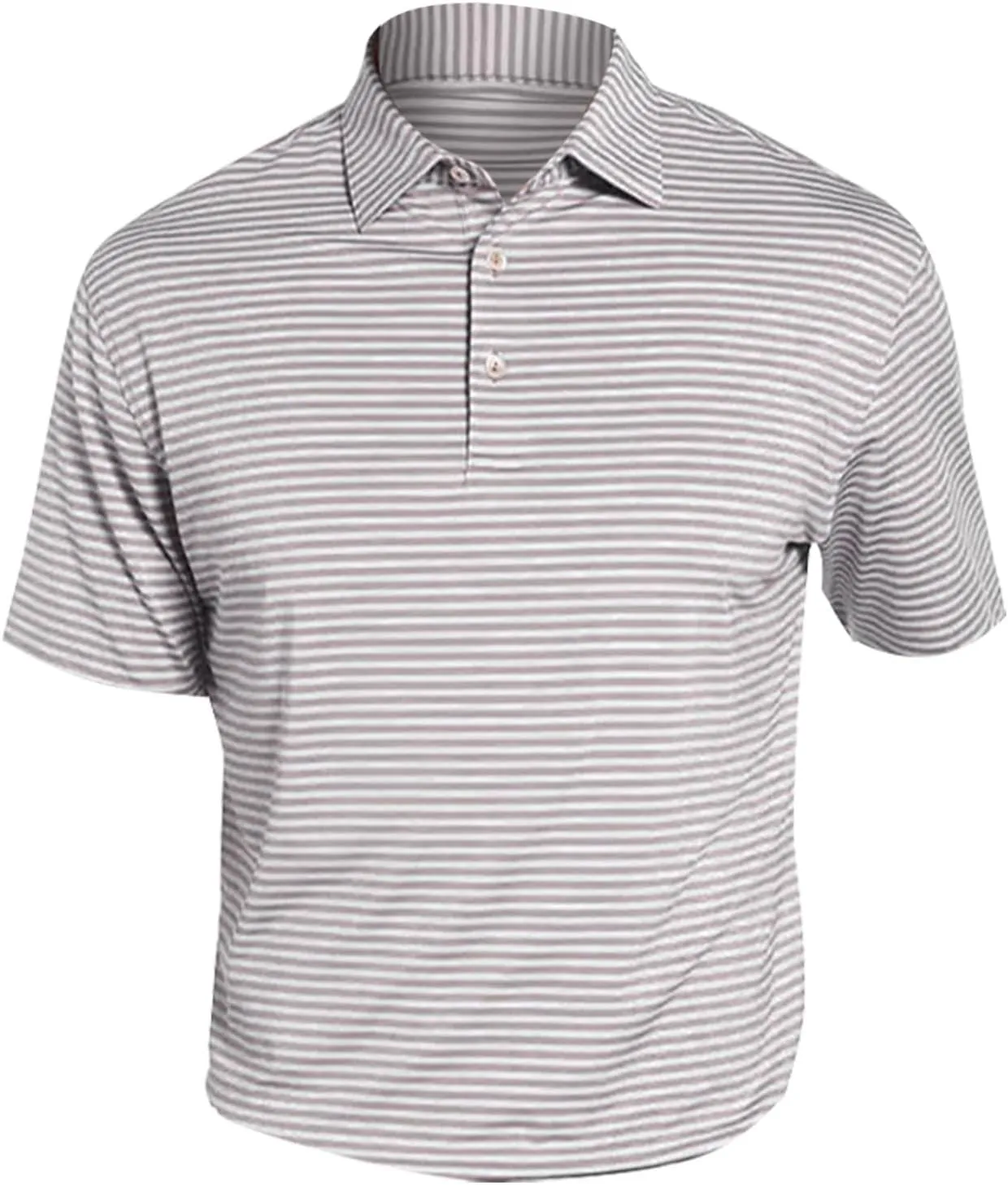 Ymosrh Men's Golf Shirts Polo Shirts Short Sleeve Slim Fit Shirts Casual T Work Polos Shirts Short, M-3XL