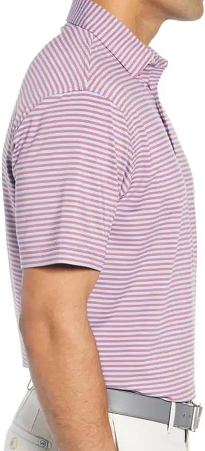 Ymosrh Men's Golf Shirts Polo Shirts Short Sleeve Slim Fit Shirts Casual T Work Polos Shirts Short, M-3XL