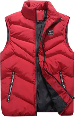 Ymosrh Men's Puffer Jackets Packable Vest Jacket Lightweight Winter Down Bubble Coat Quilted Padded Jacket, S-4XL