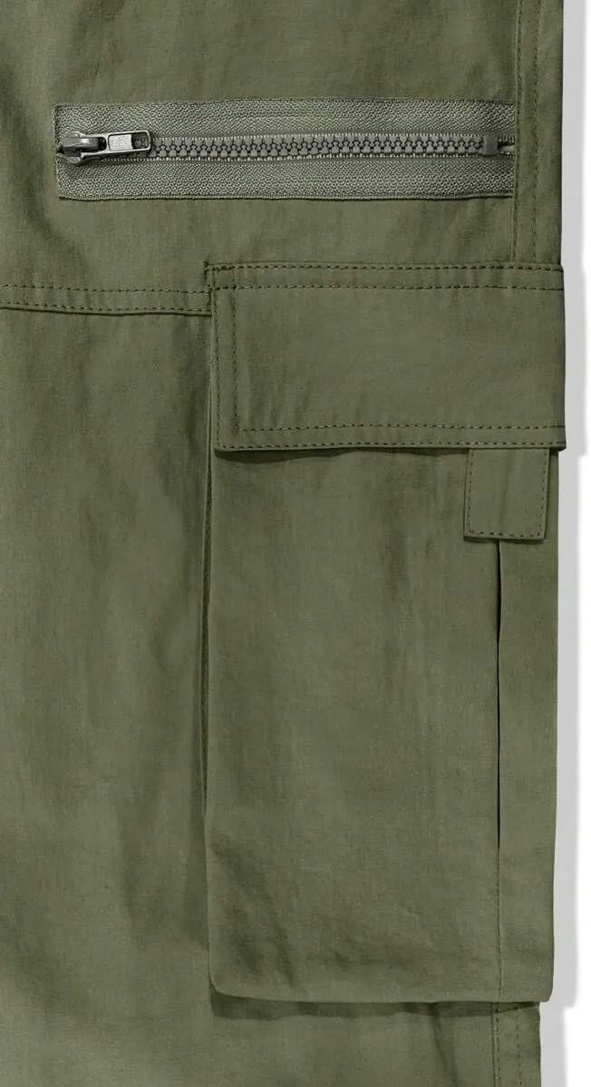 ZAFUL Men's Wild Cargo Pants Loose Fit Y2K Pants Drawstring Casual Hiking Pants Pocket Zipper Design Straight Trousers