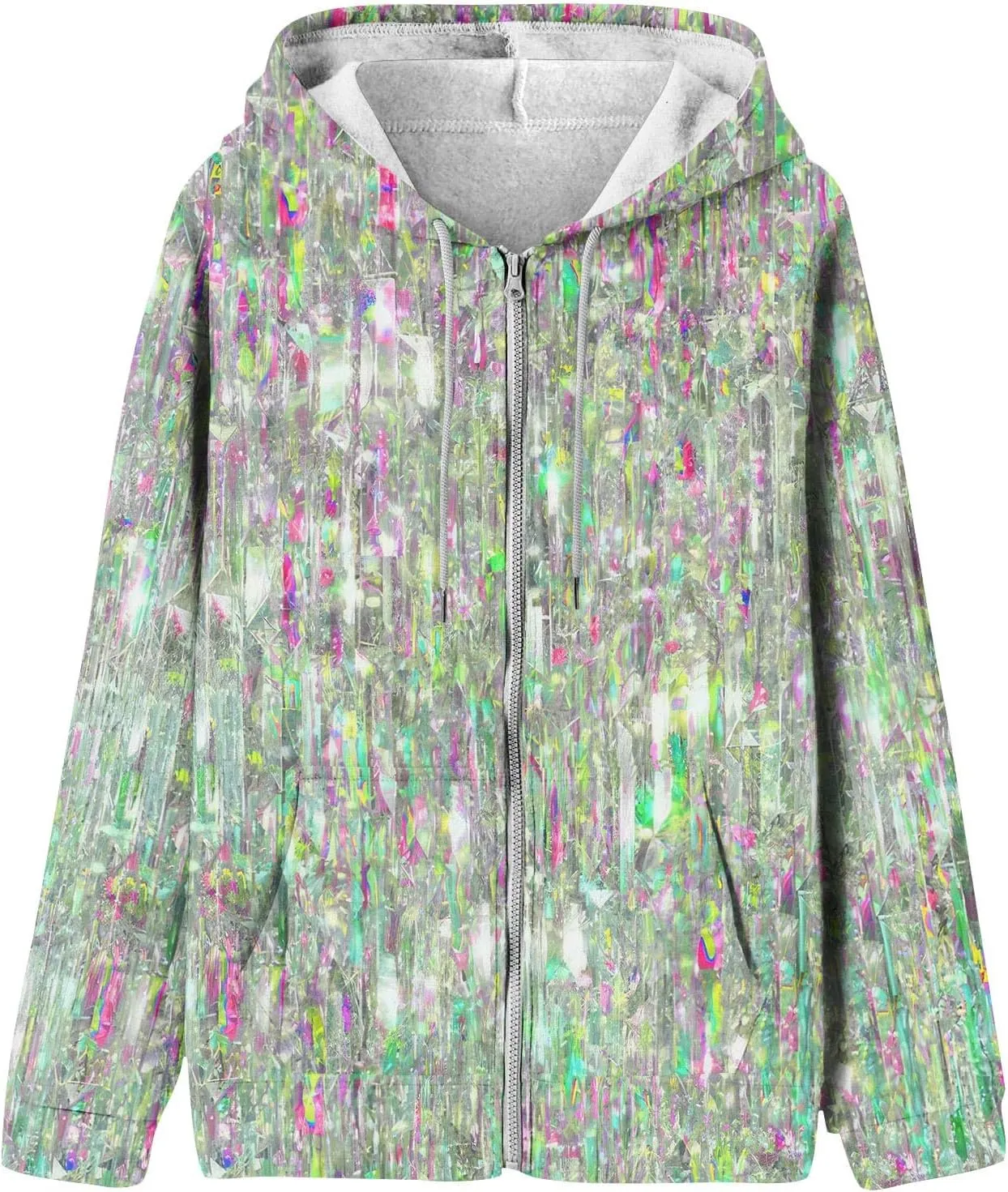 Zip Up Hoodie Women Long Sleeve Sweatshirts 2024 Fall Outfits Oversized Hoodies Casual Fashion Jackets